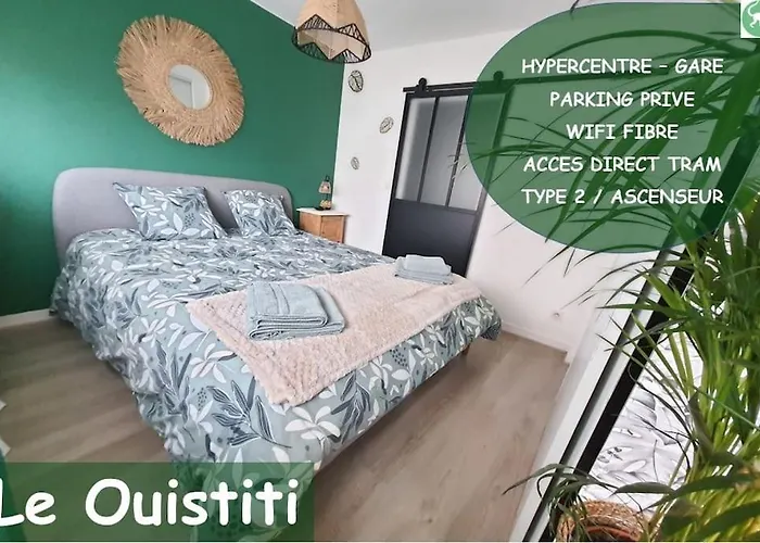 Апартаменты Le Ouistiti - 50 M De La Gare - Parking Prive *